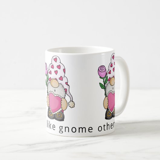 Ich Liebe, Sie mögen gnome andere valentinische Li Kaffeetasse (VorderseiteRechts)