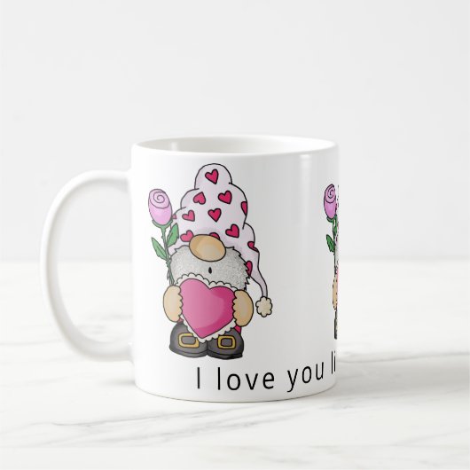 Ich Liebe, Sie mögen gnome andere valentinische Li Kaffeetasse (Links)