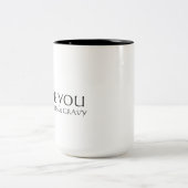 Ich Liebe, Sie mögen Kekse und Gravuren Zweifarbige Tasse (Mittel)