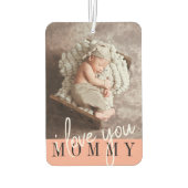 Ich Liebe Sie Mommy Custom Foto Air Freshener Autolufterfrischer (Rückseite)