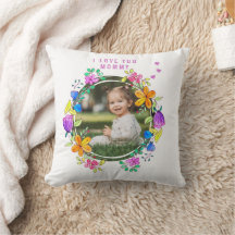 Ich LIEBE SIE MOMMY Foto farbenfroh florale Modern