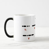 Ich Liebe Sie Morse Code Morphing Tasse (Links)