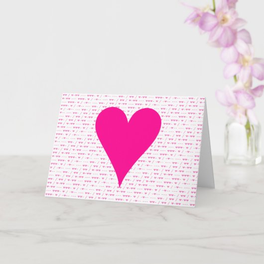 Ich Liebe Sie - Morse Code Valentine's Day Card Karte (Orchidee)