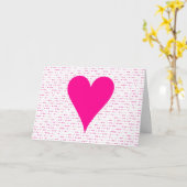 Ich Liebe Sie - Morse Code Valentine's Day Card Karte (Gelbe Blume)