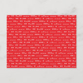 Ich Liebe Sie Morsecode Postkarte (Vorderseite)