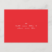 Ich Liebe Sie Morsecode Postkarte (Vorderseite)