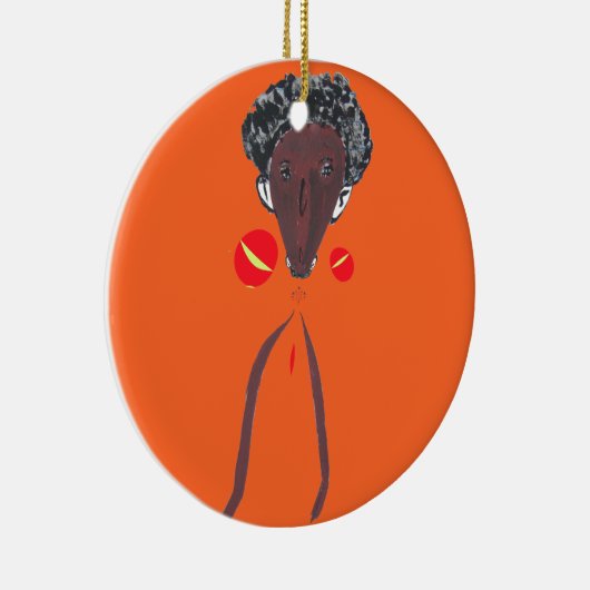 Ich Liebe Sie Nakupenda Swahili Keramik Ornament (Rechts)