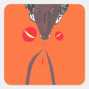 Ich Liebe Sie Nakupenda Swahili Quadratischer Aufkleber