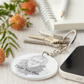 Ich Liebe Sie Nan Keyring Schlüsselanhänger (Vorderseite rechts)