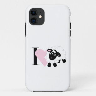 Ich Liebe Sie Niedlich Cartoon Schafe Case-Mate iPhone Hülle