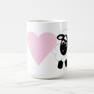 Ich Liebe Sie Niedlich Cartoon Schafe Kaffeetasse