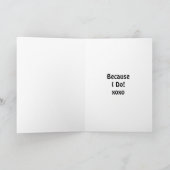 Ich Liebe Sie | Niedlich Romantische Kokette Possu Karte (Innenseite)