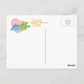 Ich Liebe Sie Niedlich T-Rex Dinosaurier Postkarte (Rückseite)