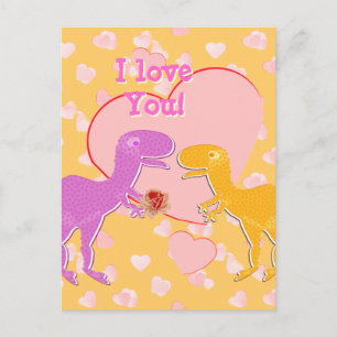Ich Liebe Sie Niedlich T-Rex Dinosaurier Postkarte