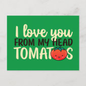 Ich Liebe Sie Niedlich Tomatenstube Funny Valentin Postkarte (Vorderseite)