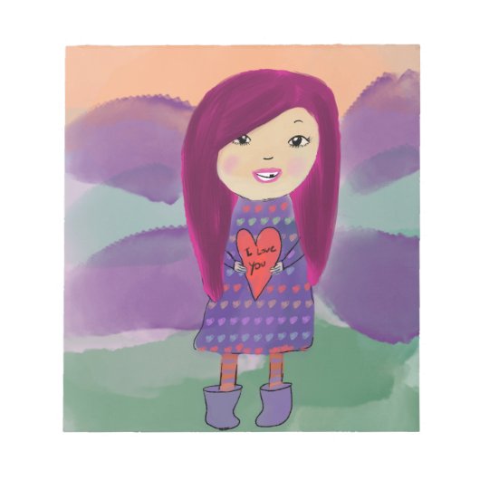 Ich Liebe Sie Notizblock (Vorderseite)