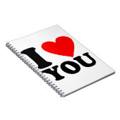 Ich Liebe Sie Notizblock (Rechte Seite)