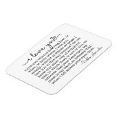 Ich Liebe Sie, ohne zu wissen, wie oder wann Pablo Magnet (Linke Seite)