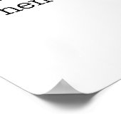 Ich Liebe Sie, ohne zu wissen, wie oder wann Pablo Poster (Ecke)