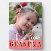 Ich Liebe Sie Oma Custom Foto Fotoplatte (Vorderseite)