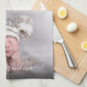 Ich Liebe Sie Oma Fotovorlage Geschirrtuch (Viertel Falte)