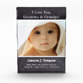Ich Liebe Sie, Oma und Opa Baby Foto (Vorderseite)