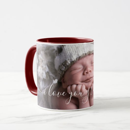 Ich Liebe Sie Opa Foto-Vorlage Tasse (Vorderseite Links)