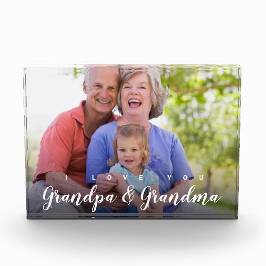 Ich Liebe Sie Opa Oma Custom Foto (Vorderseite)