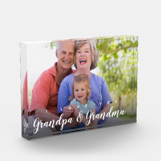 Ich Liebe Sie Opa Oma Custom Foto (Links)