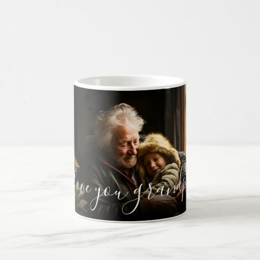 Ich Liebe Sie Opa Schöne Fotovorlage Text Kaffeetasse (Mittel)