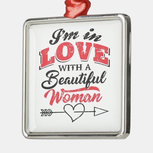 Ich Liebe Sie Ornament Aus Metall (Links)