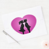 Ich Liebe Sie Ovaler Aufkleber (Umschlag)