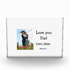 Ich Liebe, Sie Papa den Tag elegant fügen Foto-Tex Fotoblock