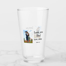 Ich Liebe, Sie Papa den Tag elegant fügen Foto-Tex Glas