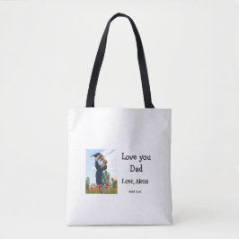 Ich Liebe, Sie Papa den Tag elegant fügen Foto-Tex Tasche