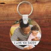 Ich Liebe Sie Papa Personalisiertes Foto Schlüsselanhänger (Vorderseite)