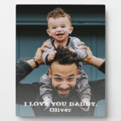 Ich Liebe Sie Papa Vatertag Volles Foto Fotoplatte (Vorderseite)