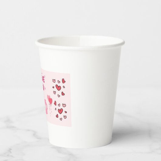 Ich Liebe Sie Pappbecher (Links)