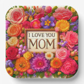 Ich Liebe Sie Pappteller (Vorderseite)