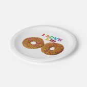 Ich Liebe sie! Pappteller (Schrägansicht)