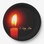 Ich Liebe Sie Pappteller (Vorderseite)