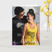 Ich Liebe Sie Personalisierte Fotokarte Karte (Gelbe Blume)