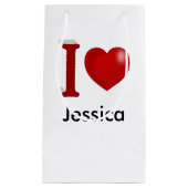 Ich Liebe Sie Personalisierten Valentinstag Kleine Geschenktüte (Vorderseite)