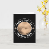 Ich Liebe Sie, Pluto Space Group Preisverleihfamil Karte (Gelbe Blume)