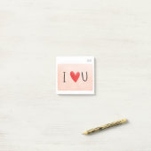 Ich Liebe Sie Post-it-Notizen Post-it Klebezettel (Auf Schreibtisch)