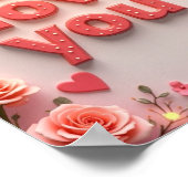 Ich Liebe Sie Poster (Ecke)