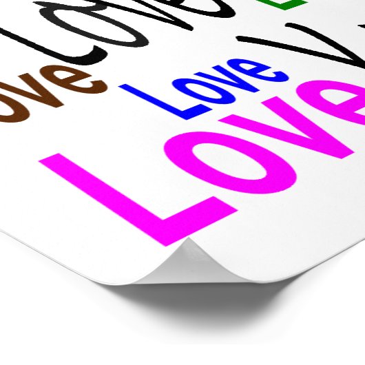 Ich Liebe Sie Poster (Ecke)