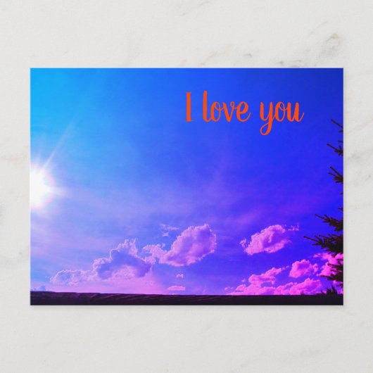 Ich Liebe Sie Postkarte (Vorderseite)