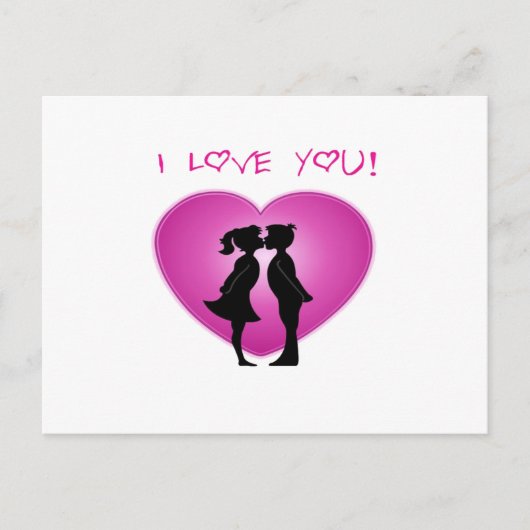Ich Liebe Sie Postkarte (Vorderseite)