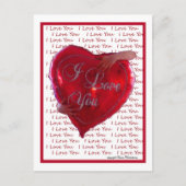 Ich Liebe Sie Postkarte (Vorderseite)